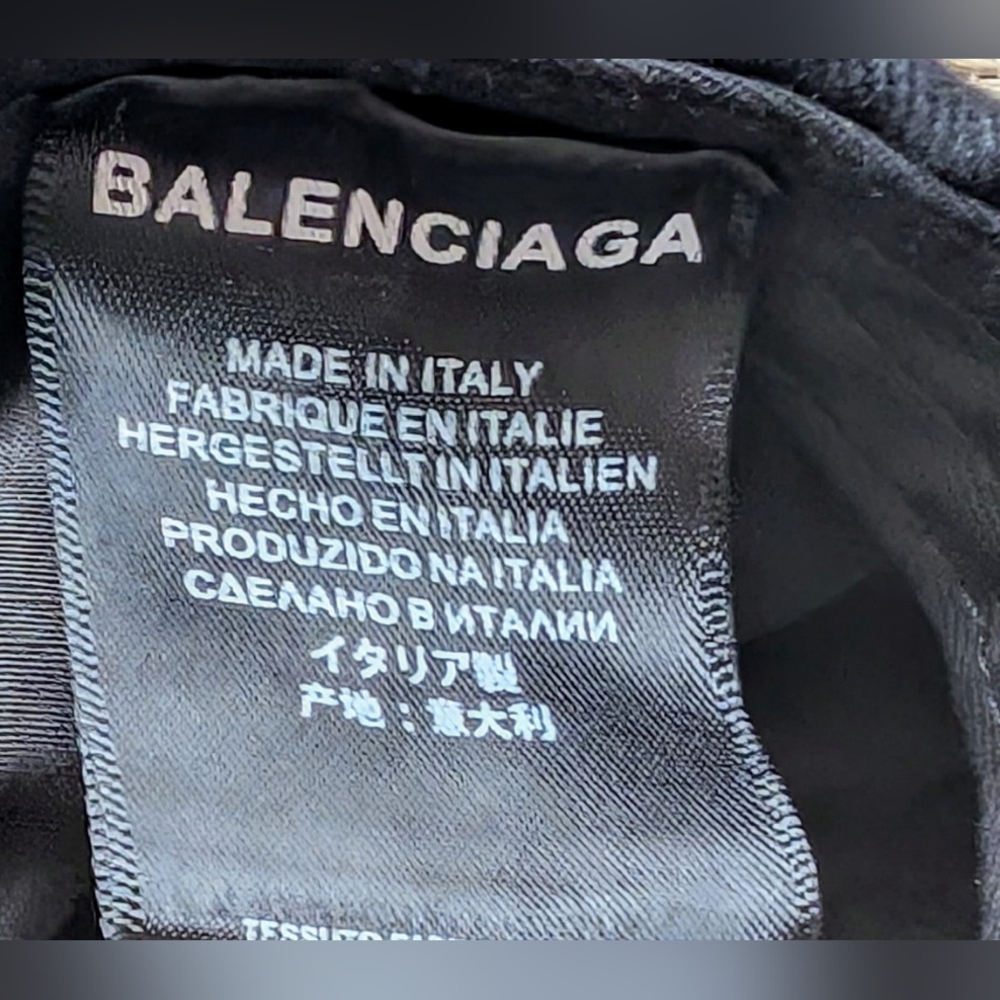 Balenciaga Rainbow Logo Embroidered Baseball Cap - Picture 5 of 5